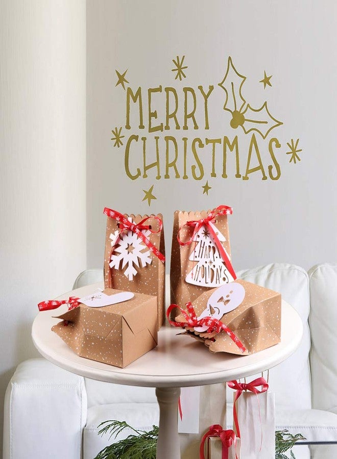 OurWarm 24-Piece Kraft Paper Gift Bags Assortment with Holiday Tags for Christmas Party Favors, 5 x 3 x 7 Inches - Image 5